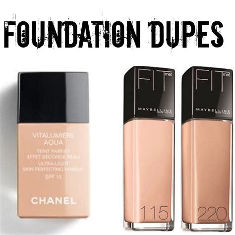 dupe for chanel foundation|chanel face wash dupe.